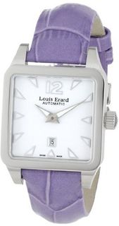 Louis Erard 20700AA01.BDC63 Emotion Square Automatic Purple Leather