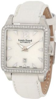 Louis Erard 20700SE04.BAV10 Emotion Square Automatic Mother of Pearl Alligater Leather Diamond