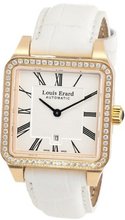 Louis Erard 20701OS01.BACS7 Emotion Square Automatic Rose Gold Alligater Leather Diamond