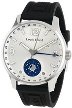 Louis Erard 48223AA01.BDE09 1931 Automatic Luminous Silver Dial Black Rubber