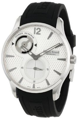 Louis Erard 53209AS01.BDE03 1931 Silver Dial Power Reserve Rubber