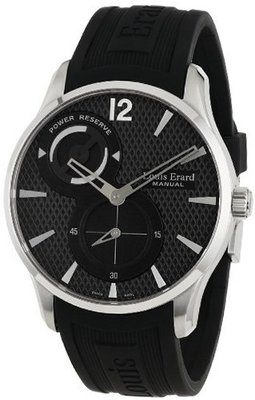 Louis Erard 53209AS02.BDE03 1931 Black Dial Power Reserve Rubber