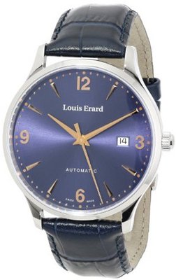Louis Erard 69219AA15.BDC84 1931 Analog Display Automatic Self Wind Blue