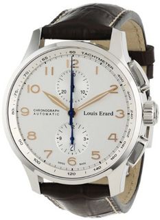 Louis Erard 73228AA01.BDC52 1931 Automatic Brown Leather Chronograph