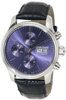 Louis Erard 78269AA15.BDC37 Heritage Analog Display Automatic Self Wind Blue