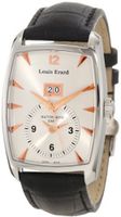 Louis Erard 82210AA01.BDC51 1931 Automatic GMT Silver Dial Black Leather