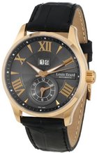 Louis Erard 82215OR13.BAC02 1931 40mm Automatic GMT Silver Dial Leather Date