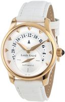 Louis Erard 92600OR11.BACS5 Emotion Automatic Rose Gold White Alligater Leather Date