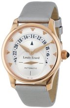 Louis Erard 92600OR11.BAS92 Emotion Automatic Rose Gold Silver Satin Date