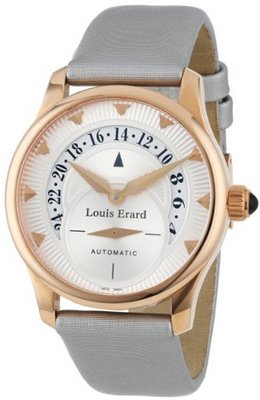 Louis Erard 92600OR11.BAS92 Emotion Automatic Rose Gold Silver Satin Date