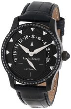 Louis Erard 92601NS02.BAV05 Emotion Automatic Black PVD Alligater Leather Diamond