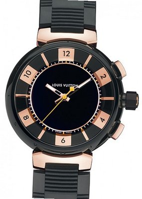 Louis Vuitton Tambour Tambour Black Force in Roségold