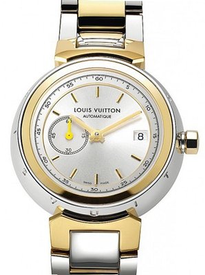 Louis Vuitton Tambour Tambour Steel & Gold