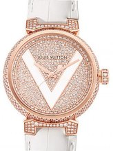 Louis Vuitton Tambour Tambour V Large Automatic, Diamonds