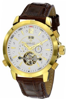 Louis XVI ATHOS l'or blanc "Le Grand" diamant saphir brun