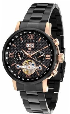 Louis XVI Le Louvre l`acier l`or rose noir carbone saphir