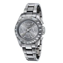 LTD Aluminium Collection Unisex Quartz with Grey Dial Chronograph Display and Grey Bracelet LTD 031901