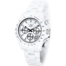 LTD LTD-020617 Limited Edition White Ceramic Chrono