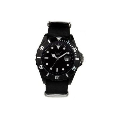 LTD LTD-031101 Unisex Black Dial And Canvas Strap