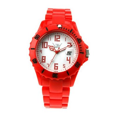 LTD - LTD 080106 - Limited Edition with Red Plastic Strap, Case and Bezel with White Dial