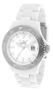 LTD Unisex Limited Edition White Plastic LTD 0207D With White Bracelet And Dial With Stainless Steel Bezel