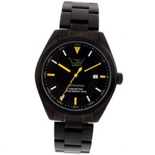 LTD Unisex Steel Ex Limited Edition Analogue 280205 with Solid Stainless Steel IP Black Case And Bracelet With Black Dial