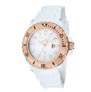 LTD X Collection Quartz with White Dial Analogue Display and White Silicone Strap LTD 330104