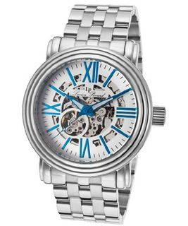 Domineer Automatic Silver Tone And Skeletonized Dial Stainless Steel