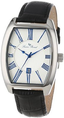 Lucien Piccard 10029-023S Grivola Ortlet Silver Dial Black Leather