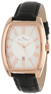 Lucien Piccard 10029-RG-02S Grivola Ortlet Silver Dial Black Leather