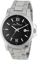 Lucien Piccard 10048-11 Breithorn Black Textured Dial Stainless Steel