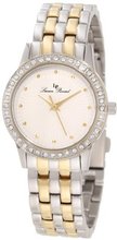 Lucien Piccard 11696-SG-22S Monte Velan White Textured Dial Two Tone Stainless Steel