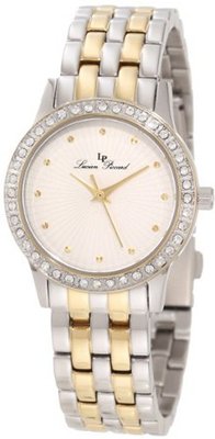 Lucien Piccard 11696-SG-22S Monte Velan White Textured Dial Two Tone Stainless Steel