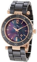 Lucien Piccard LP-10222-BKBRA La Tournette Black Mother of Pearl Dial Ceramic