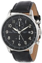 Lucien Piccard LP-10503-01-BK Montilla Analog Display Japanese Quartz Black