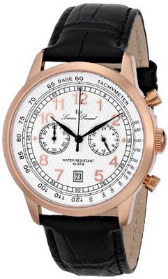 Lucien Piccard LP-10526-RG-02S Ferden Analog Display Japanese Quartz Black