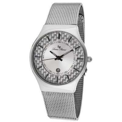 Lucien Piccard LP-110842-02S Bernard Silver Dial Stainless Steel Mesh