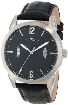 Lucien Piccard LP-11561-01 Watzmann Black Dial Black Leather