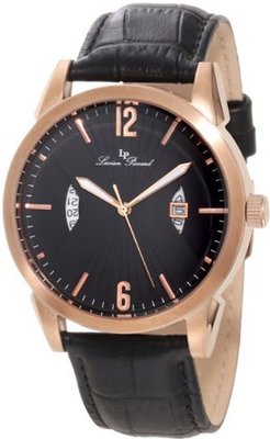 Lucien Piccard LP-11561-RG-01 Watzmann Black/Black Textured Leather