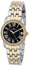 Lucien Piccard LP-12145-SG-11 Landes Analog Display Japanese Quartz Two Tone