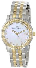Lucien Piccard LP-12545-SG-22MOP Taney Analog Display Quartz Two Tone