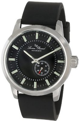 Lucien Piccard LP-12550-01-BK Black Dial Black Silicone Automatic
