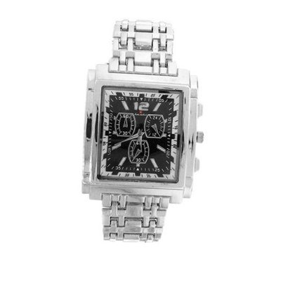 Luis Cardini Ninw-14 Modern Chronograph Dial Analog Stainless Steel Cas...