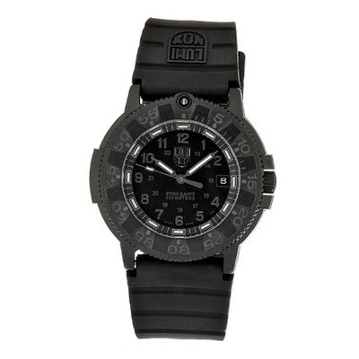 Luminox 3001.BO Quartz Rubber Black Dial