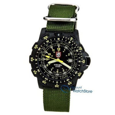 Luminox Recon Pointman Black Dial Green Nylon SU8826.MI.GH