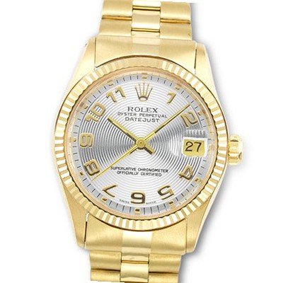 Rolex Date Just in 18K Yellow Gold