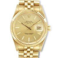 Rolex Oyster Perpetual Date Bracelet in 14K Yellow Gold