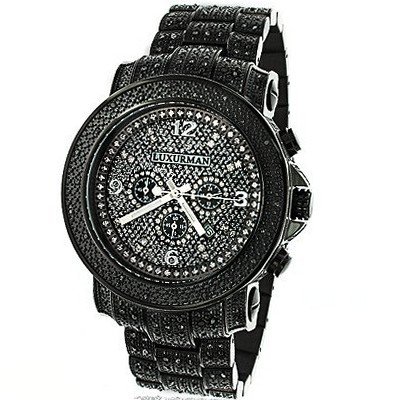 Black Diamond by Luxurman 2ct Fully Paved