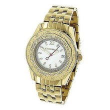 Diamond 0.25ct Yellow Gold Luxurman