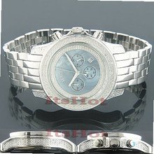 Diamond es Blue MOP 0.5ct Luxurman Freeze